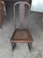 Antique Wicker Rocker Chair