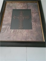 Framed Print with Cross