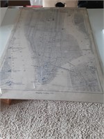 Vtg New York City Map
