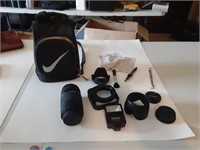 Nike Camera Bag, Cannon Camera Gear