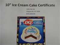 10 inch Cake from Dairy Queen
