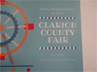 4 General Admission Passes to Clarion Co. Fair