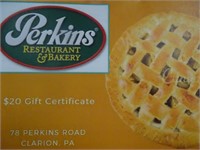 (2) $10 Perkins Gift Certificates