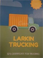 $75 Gift Certificate Towards Trucking
