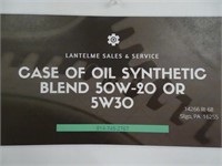 Case of Oil, Synthetic Blend