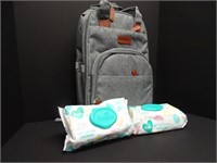 Baby Backpack w/ Wipes