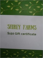 $150 Gift Certificate for Shirey Farms
