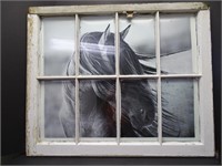Barn Window Framing of a Horse Photo