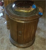 Round Coffee Table W/ Cabinet