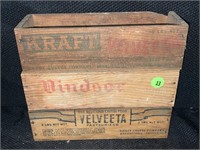 LOT OF 3 VINTAGE WOOD CHEESE BOXES