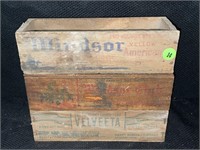 LOT OF 3 VINTAGE WOOD CHEESE BOXES