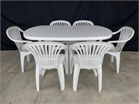 OUTDOOR PATIO TABLE WITH 6 CHAIRS