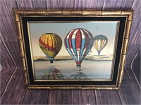 H. Hargrove Air Balloon Painting - Framed/Signed