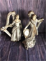 1958 Universal Statuary Co. Harp Statues AS IS