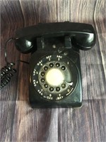 Western Electric Black Rotary Dial Telephone
