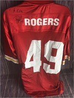 Signed Rogers 49 - KC Chiefs NFL Jersey - Large
