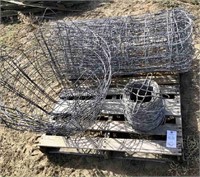 Pallet of Barb Wire and Garden Fencing