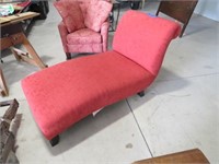 Red Chaise Lounge Chair Approx 33” W x 72” l x