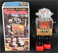 SJM BATTERY OP PISTON ROBOT w/ BOX