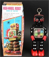 KO TIN WINDUP HIGH-WHEEL ROBOT w/ BOX