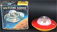 ROSENTHAL BATTERY OP 2 PILOT FLYING SAUCER w/ BOX