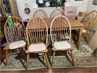 6 Oak Dining Chairs