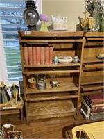 Oak 3 Shelf Barrister Bookshelf