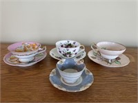 4 Assorted Cups & Saucers