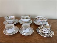 6 Assorted Cups & Saucers