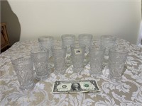 6 Juice Glasses, 4 Stemware