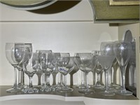 Assorted Stemware Glasses
