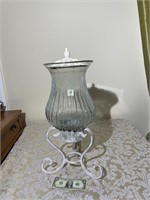Decorative Piece with Iron Base & Lid