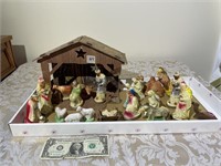 Vintage Nativity Scene- lots of damage