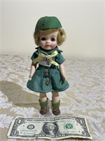 Effanbee 1965 Girl Scout,Vintage Porcelain Doll
