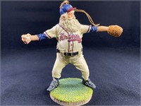Major League Braves Santa Figurine Ornament