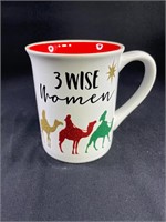 16FL OZ Glitter 3 Wise Women Mug