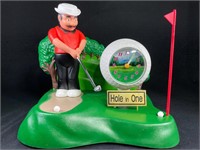 Mr. Golf Quartz Alarm Clock - 9 1/2" x 7 1/2" x 7"