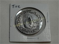 Tire Coin a dollar more