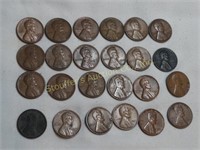 24 Wheat pennies