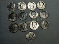 13 Bicentennial Kennedy halves