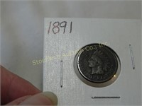 1891 Indian Head one cent