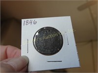 1846 Large Cent with hole