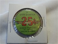 25cent Token for Coulee Dam Wash