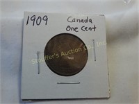 1909 Canada one cent coin