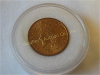 1862 CSA 1 cent