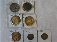 5 Commemorative & 2 NY Token coins