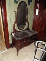 Oval Mirror Dressing Table