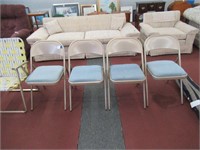 4 padded folding chairs