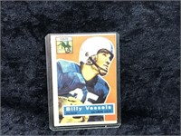 1956 Topps Football #120 Billy Vessels, off center