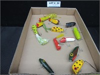 12 painted fishing lures